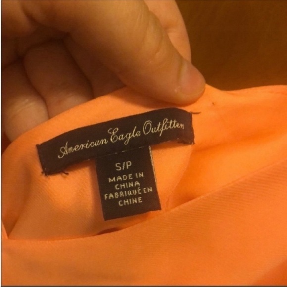 American Eagle Size Small Coral Pink Open back Dress. - Picture 7 of 8